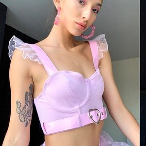 Sugar thrillz Dollskill pink top